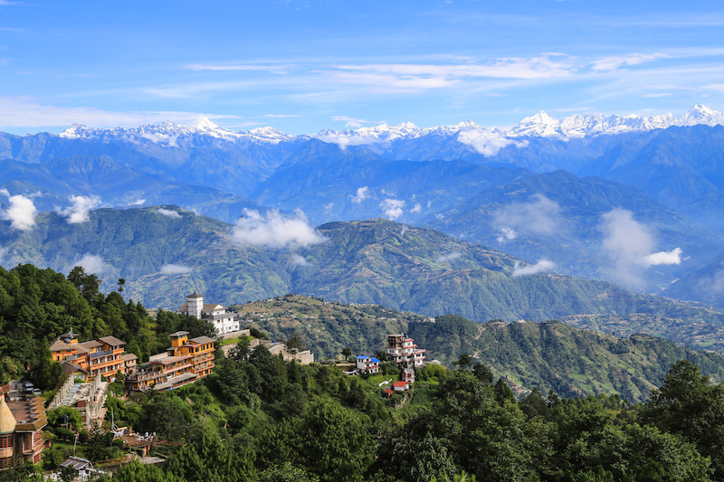  view from nagarkot kathmandy valley nepal