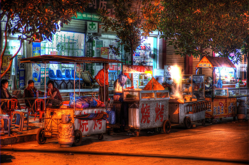 Shimen Street Food Hunan Province China
