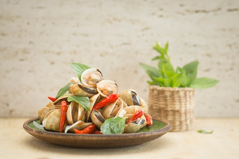 Venus Clams with Thai Basil Leaves - kopi tiam swissotel seafood galore 2016