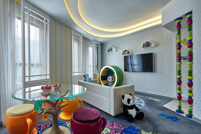 Ocean Park Family Suite_Living Room - dorsett wan chai hong kong review