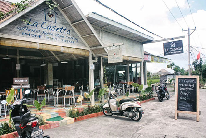 La Casetta on Jl Bumbak - best italian food bali