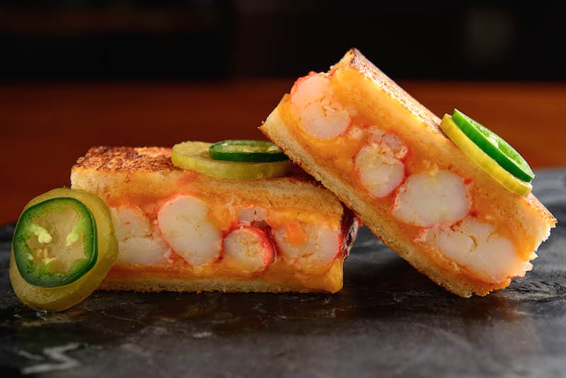 King Crab Melt - adrift mbs bar happy hour