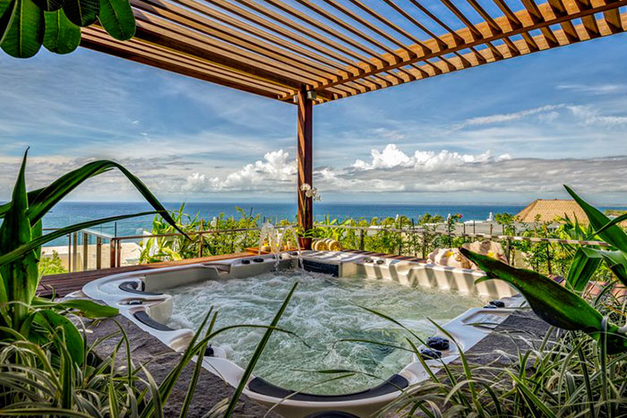 Spa Suite Jacuzzi at Anantara Uluwatu Bali Resort - luxury villas bali uluwatu