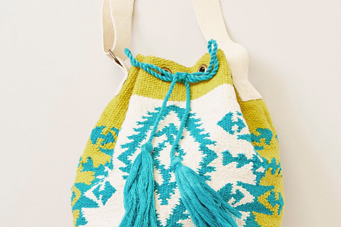 Rug Bucket Bag by Ametsuchi Collection