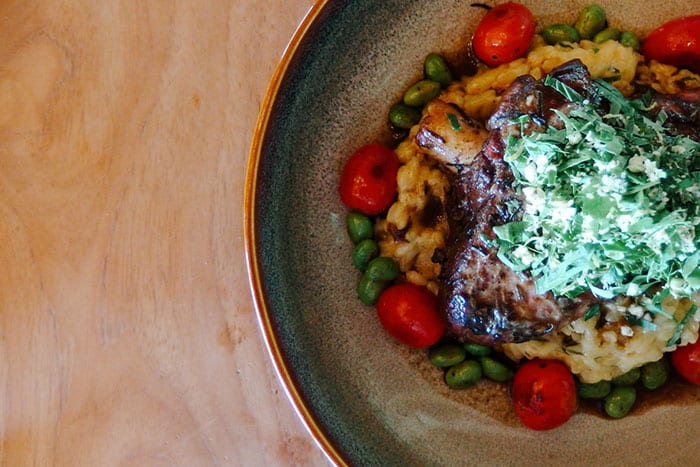 braised lamb shank - finn's beach club canggu