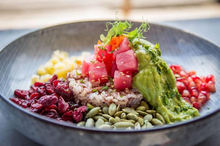 Ahi Poke Bowl - Ola Beach Club singapore