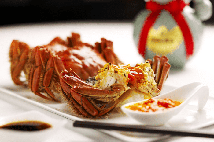 min jiang hairy crab cantonese food dinner singapore