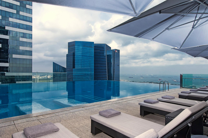 the westin singapore staycation infinity swimming pool